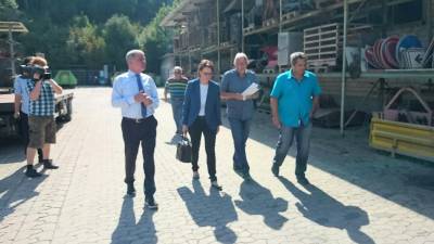 Rundgang durch das Firmengel�nde