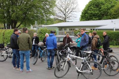 Beginn der Radtour durch die Ortsteile.